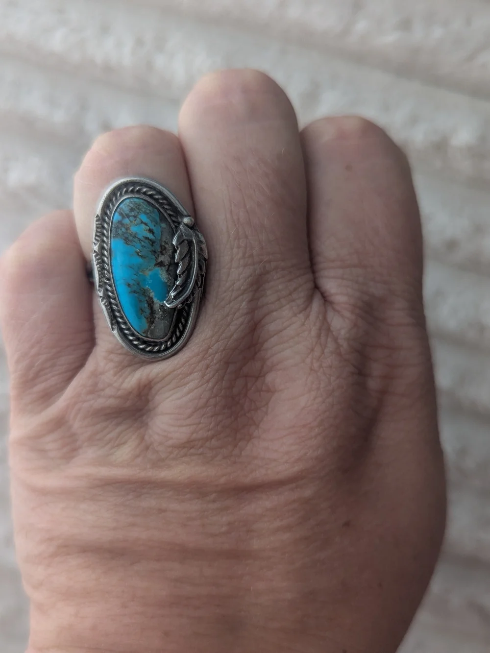 Vintage Turquoise Ring Size 8